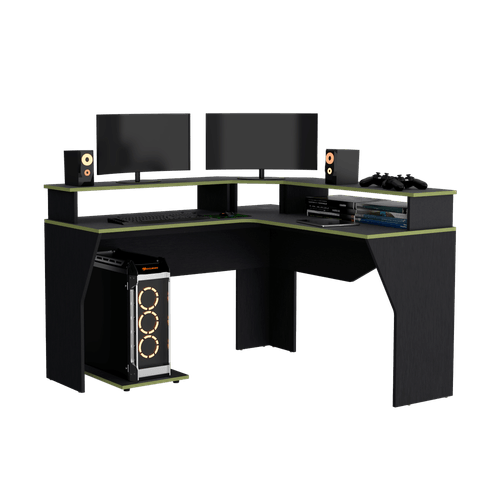 Escritorio Gamer Guma 88 X 128 RTA Wengue Verde