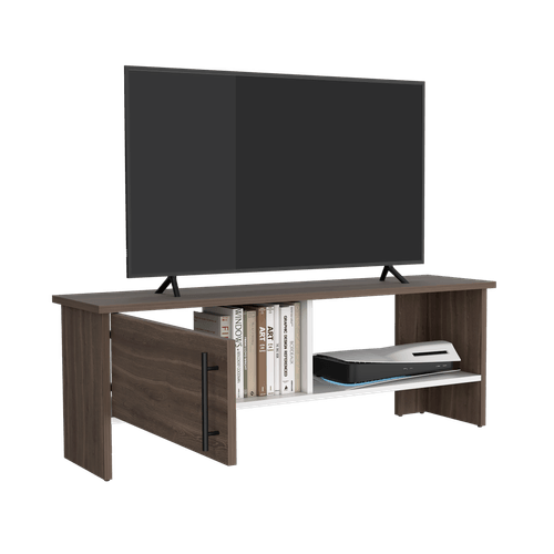 Mesa Tv Navia con puerta 42,1x120,3x31,1 RTA Milan + Blanco Mqz