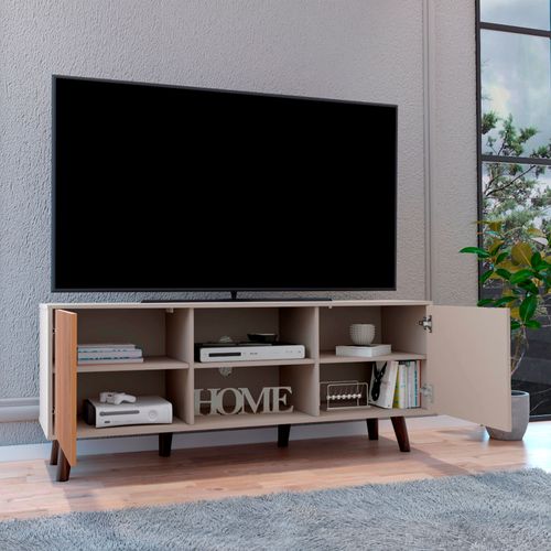 Rack para TV Funes 65''  150 RTA Taupe Lenno