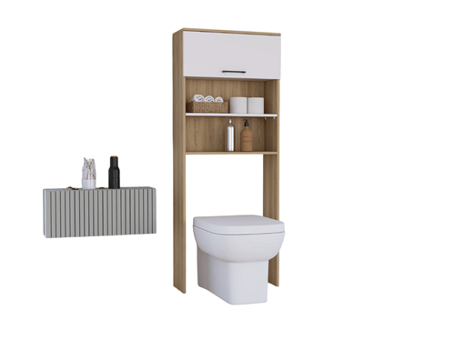 Ahorrador de Espacio Kensington 160x63x25 RTA Fresno Europeo + Blanco Mqz
