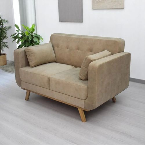 Sofa Kinda 2 puestos en tela, beige