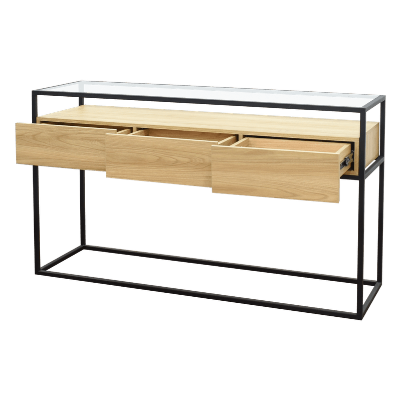 Consola-Belesi-3-Cajones-Vidrio-410P0335
