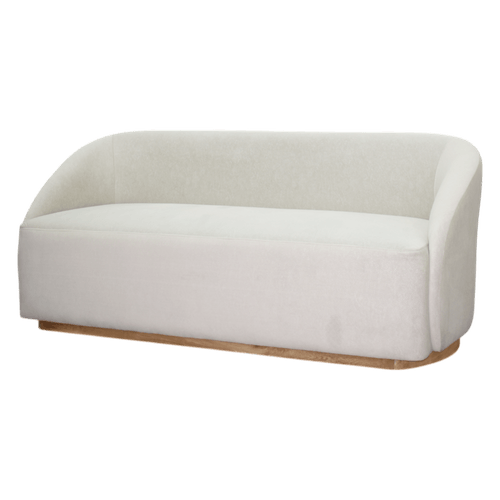 Sofa 3 Puestos Tex Base Madera/tela Aren