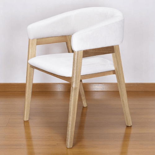 Silla De Comedor Tiber Pata Natural/tela