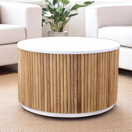 Mesa Centro Congo 60 Madera/nat/blanco