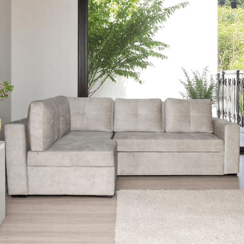 Sofa cama Modular Valencia Derecho en Tela, beige