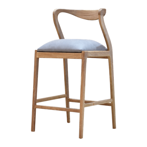 Silla de Barra en madera Viggo gris