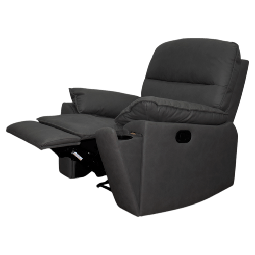 Silla Reclinable Alina con portavasos, grafito