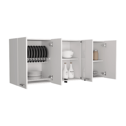 Gabinete Superior 150 Vidrio 60X150X31 RTA Blanco