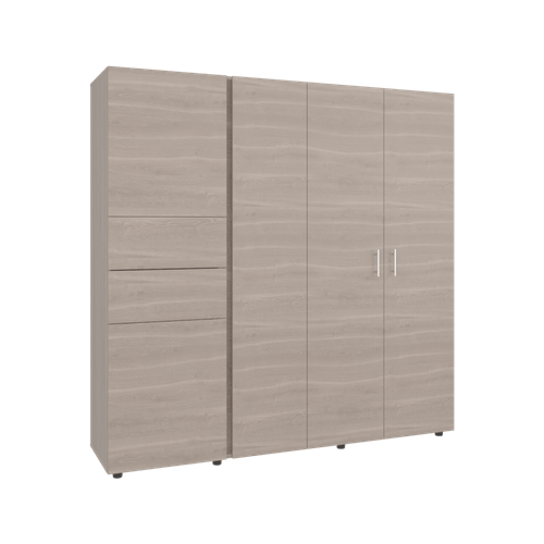 Closet Antalya 200X200X52 RTA Bardolino Blanco