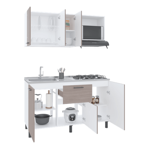 Cocina 150 Paoli Izq RTA Bardolino Blanco