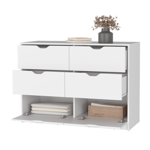 Comoda 4 Cajones Basilea 77X107X41 RTA Blanco Marquez ZF