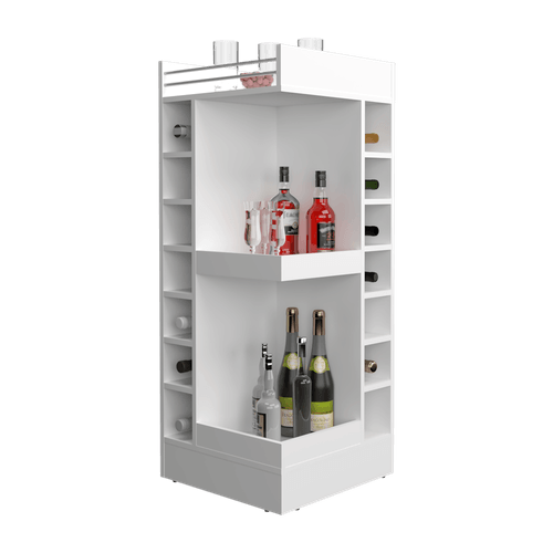 Bar Bajo Esquinero Lyman 111X46X46 RTA Blanco ZF
