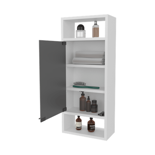 Gabinete de baño con Espejo Uros 71X30X15 RTA Blanco Marquez ZF