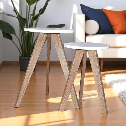 Set Mesas  Auxiliares Duero Pata Natural