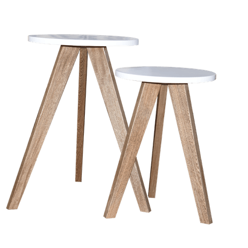 Set Mesas  Auxiliares Duero Pata Natural