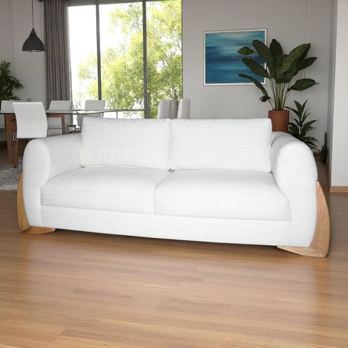 Sofa 2 Puestos Halim Pata Natural/tela A