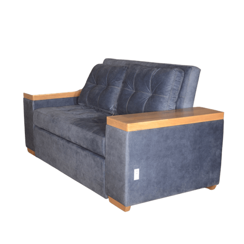 Sofa cama Liverpool en Tela, azul