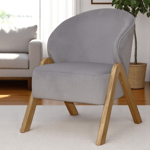 Silla Decorativa Dhalia Pata Natural/tel