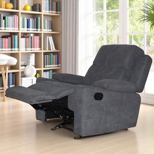 Silla Reclinable Mecedora Marsella en Tela, Gris