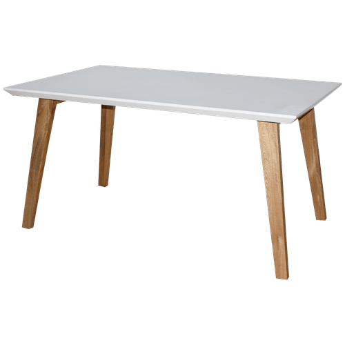 Mesa de Comedor 6 puestos Capry Natural/blanco