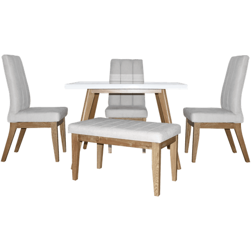 Juego de comedor 4 puestos banca Plus arena