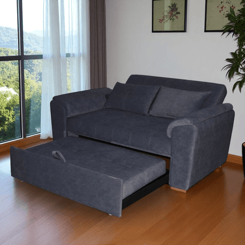Sofa cama Telem en Tela, Plomo