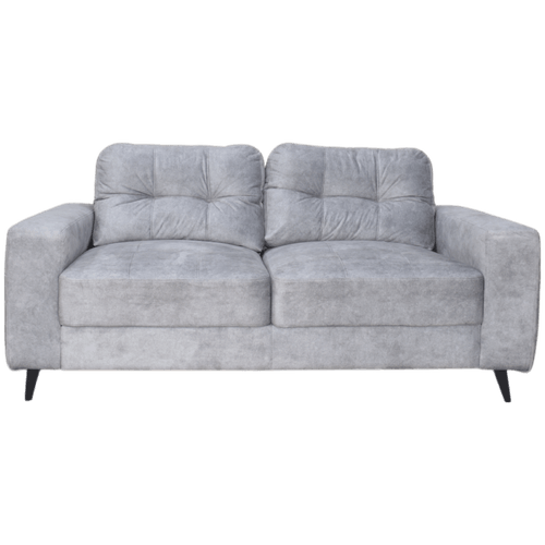 Sofa 2 Puestos Parch Tela/gris Claro