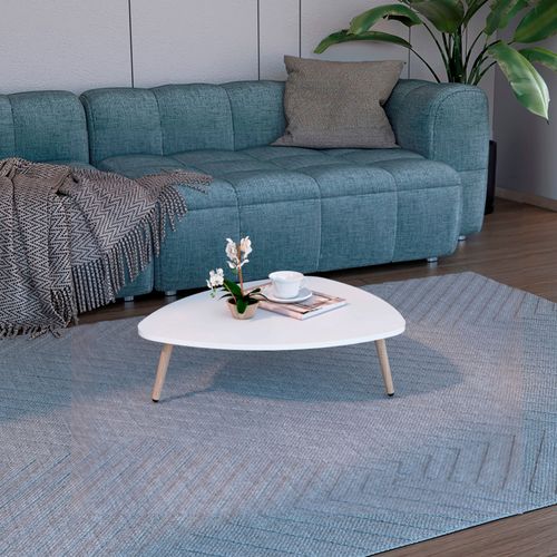 Mesa de Centro Baja Narvik 21X74X61 RTA Blanco Mqz