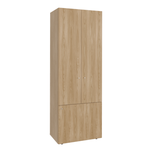 Closet 3 Puertas Tuhogar 170X60X40 Fresno Blanco