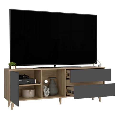 Rack para TV Salem 58X158X38 RTA Fresno Plomo