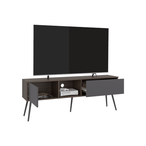 Mesa de TV 70" Zurich 58X158X35 RTA Milan Plomo