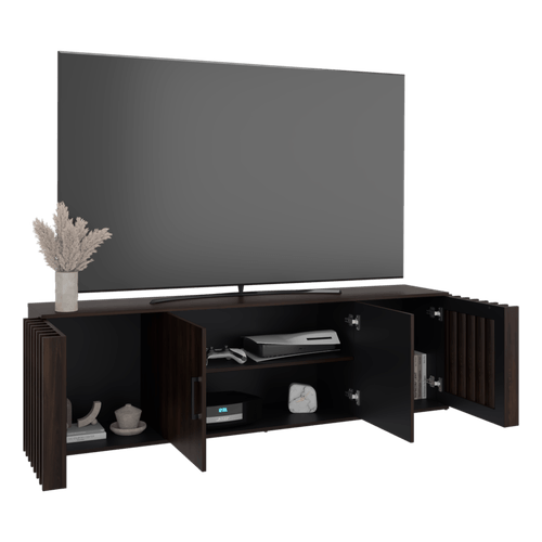Mueble Tv Brown 75" 54X180X36 RTA Nogal Wengue ZF