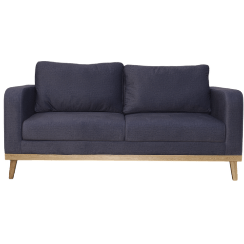 Sofa Mavi 3 puestos en tela, plomo