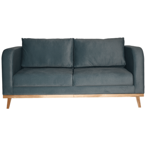 Sofa Mavi 3 puestos en tela, verde