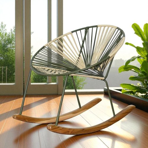 Silla Mecedora Talat Pitillo/hierro/verd