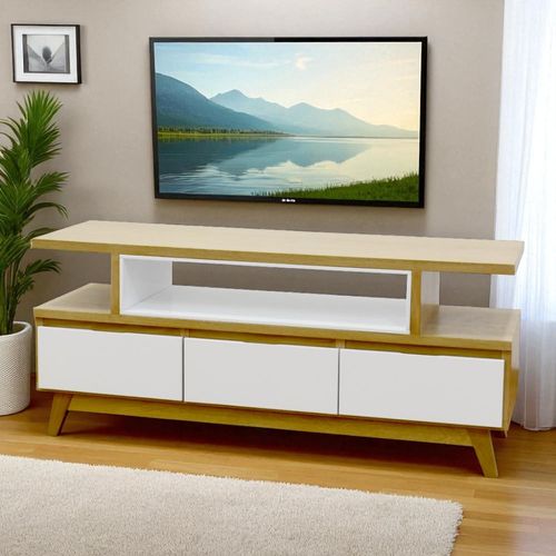 Mesa de TV Osaka  Natural/blanco