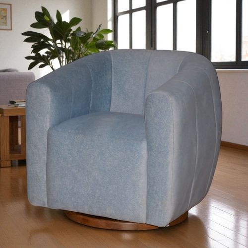 Silla Giratoria Kemal Tela/azul