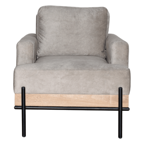 Silla Dtva Bulent  P/hierro Tela/beige