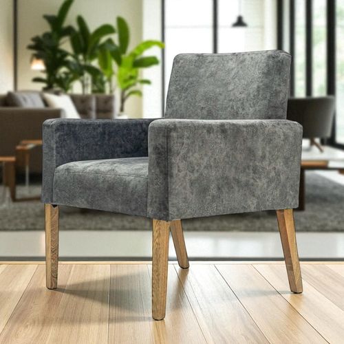 Silla Dtiva Sidney Tela/gris P/nat