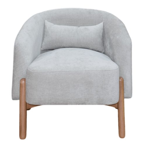 Silla Decorativa Hasnu Tela Arena/pata N