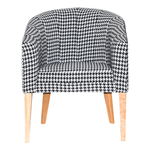 Silla  Decorativa Osaka Pata Nat/blan