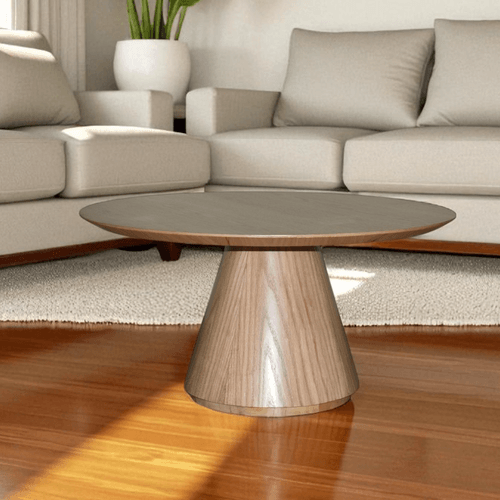Mesa Centro Zuri 80 Cm Plana/natural