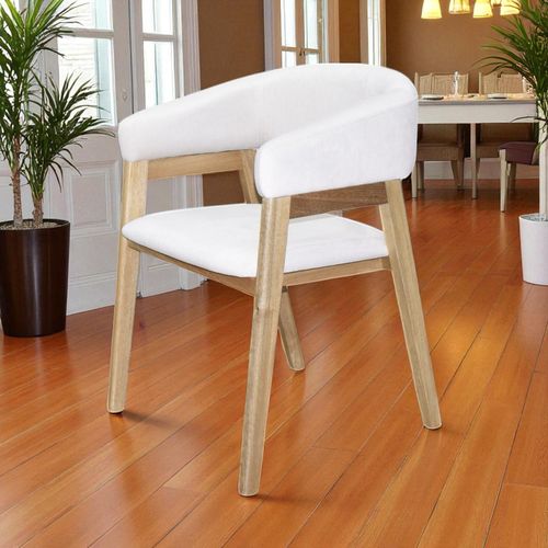 Silla de De Comedor Tiber Pata Natural/tela