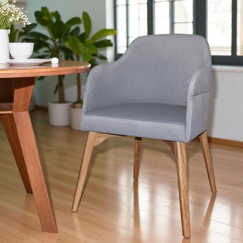 Silla de Comedor Bali Madera natural, gris
