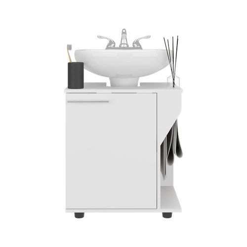Mueble Lavamanos de Pedestal Phillips 62X56X41 RTA Blanco ZF