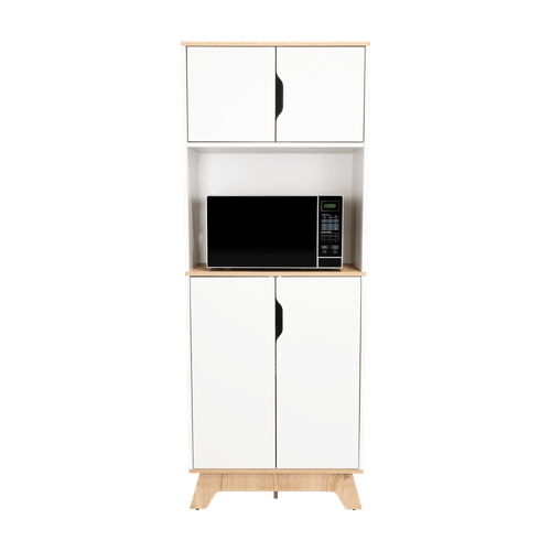 Mueble Microondas Alto Bi-Color 170X65 RTA Duna Blanco