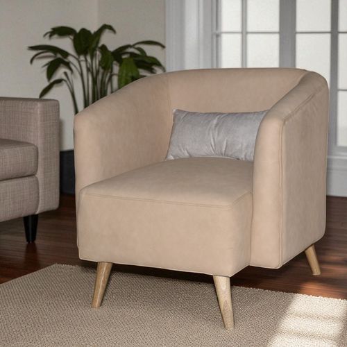 Silla Decorativa Hayri Pata Natural/tela