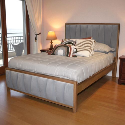 Cama 140 Kaan Natural//gris