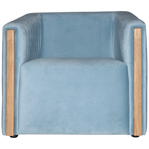 Silla Decorativa Fatih Pata Natural/celeste